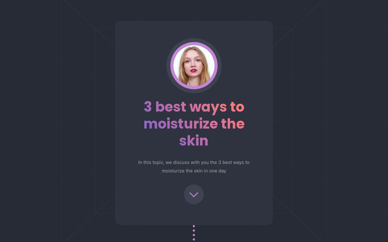 Carrd profile picture for @moisturize